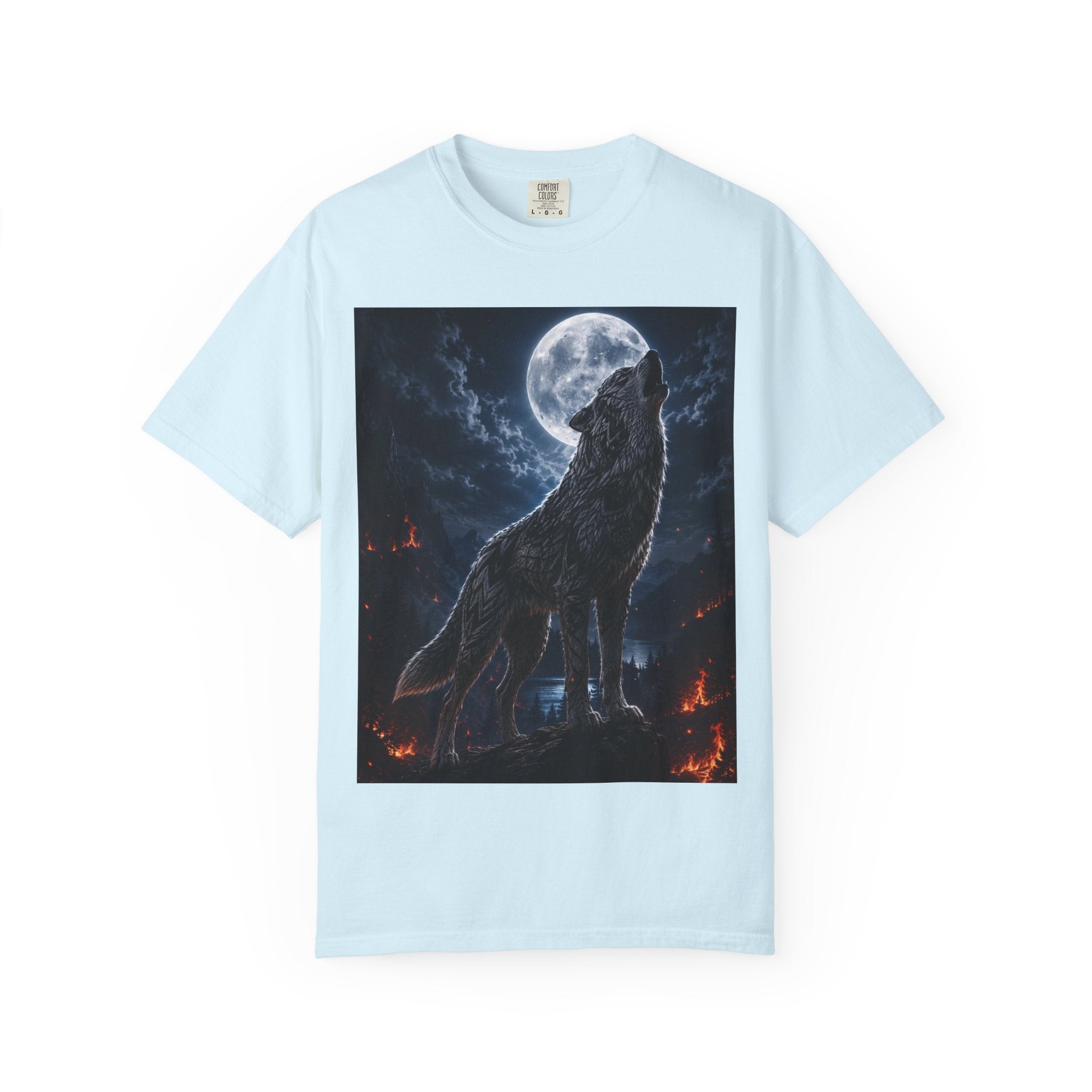 Wolf Howl T-Shirt — Moonlit Wolf Graphic Tee