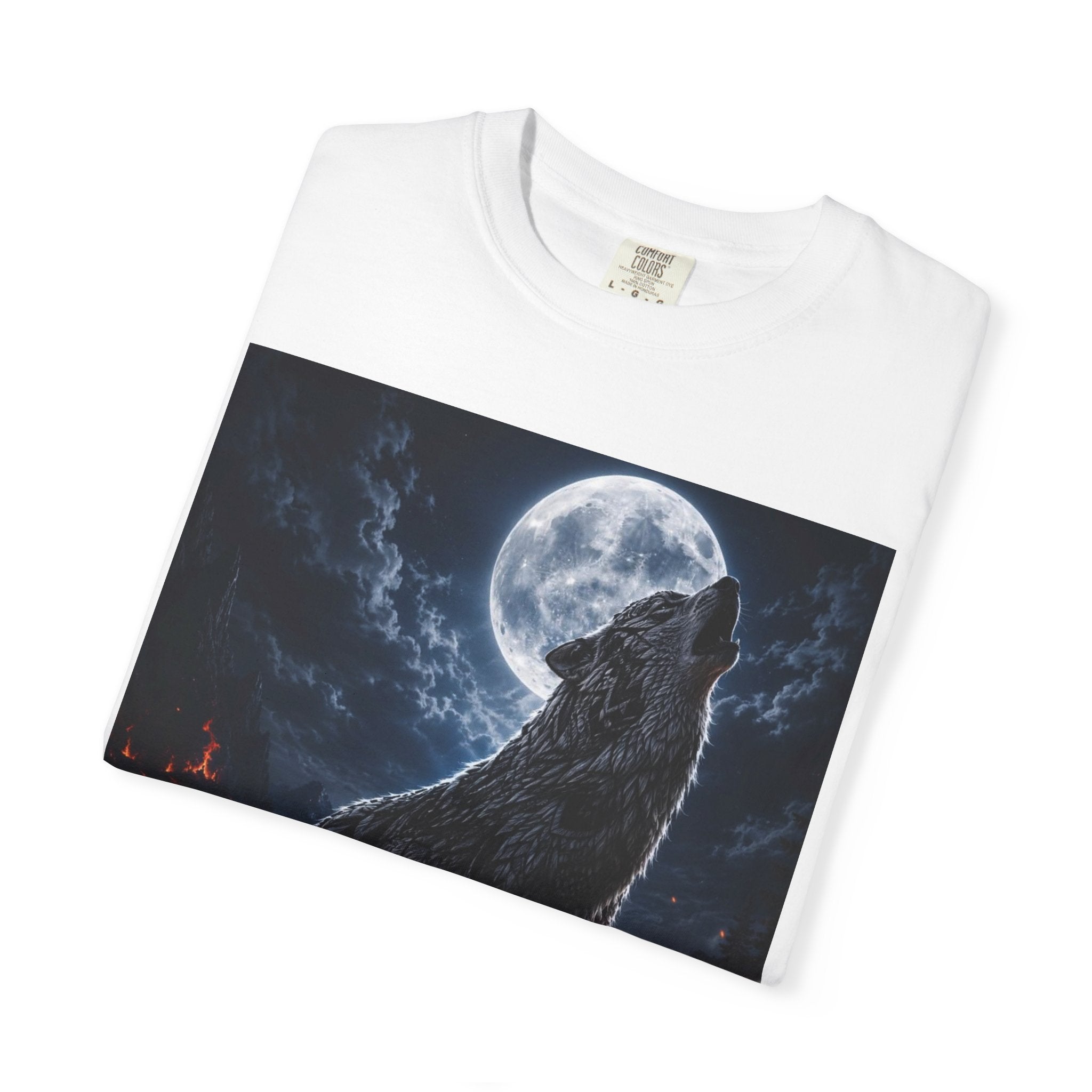 Wolf Howl T-Shirt — Moonlit Wolf Graphic Tee