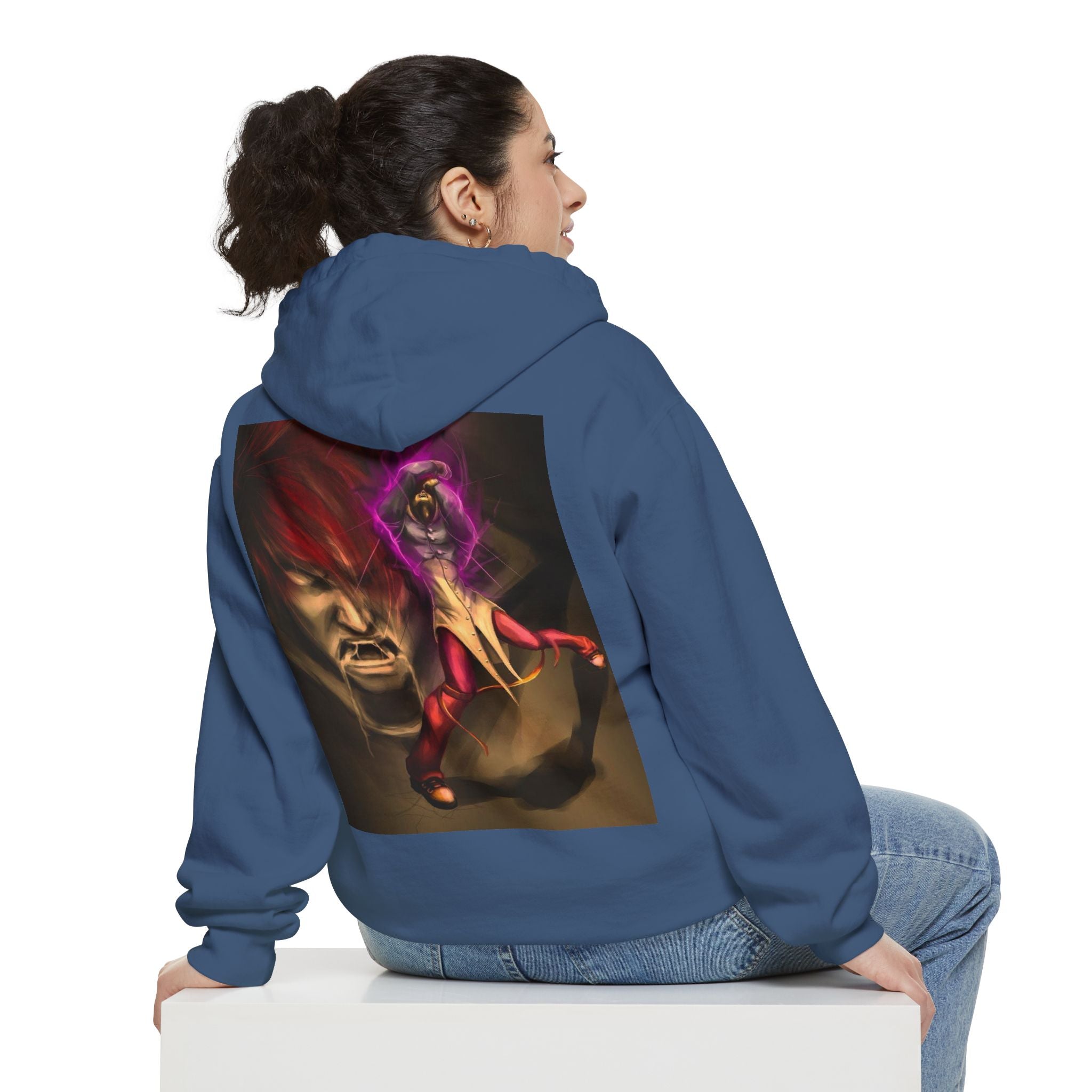 QR Code Hoodie — Minimal White Chest Patch Design