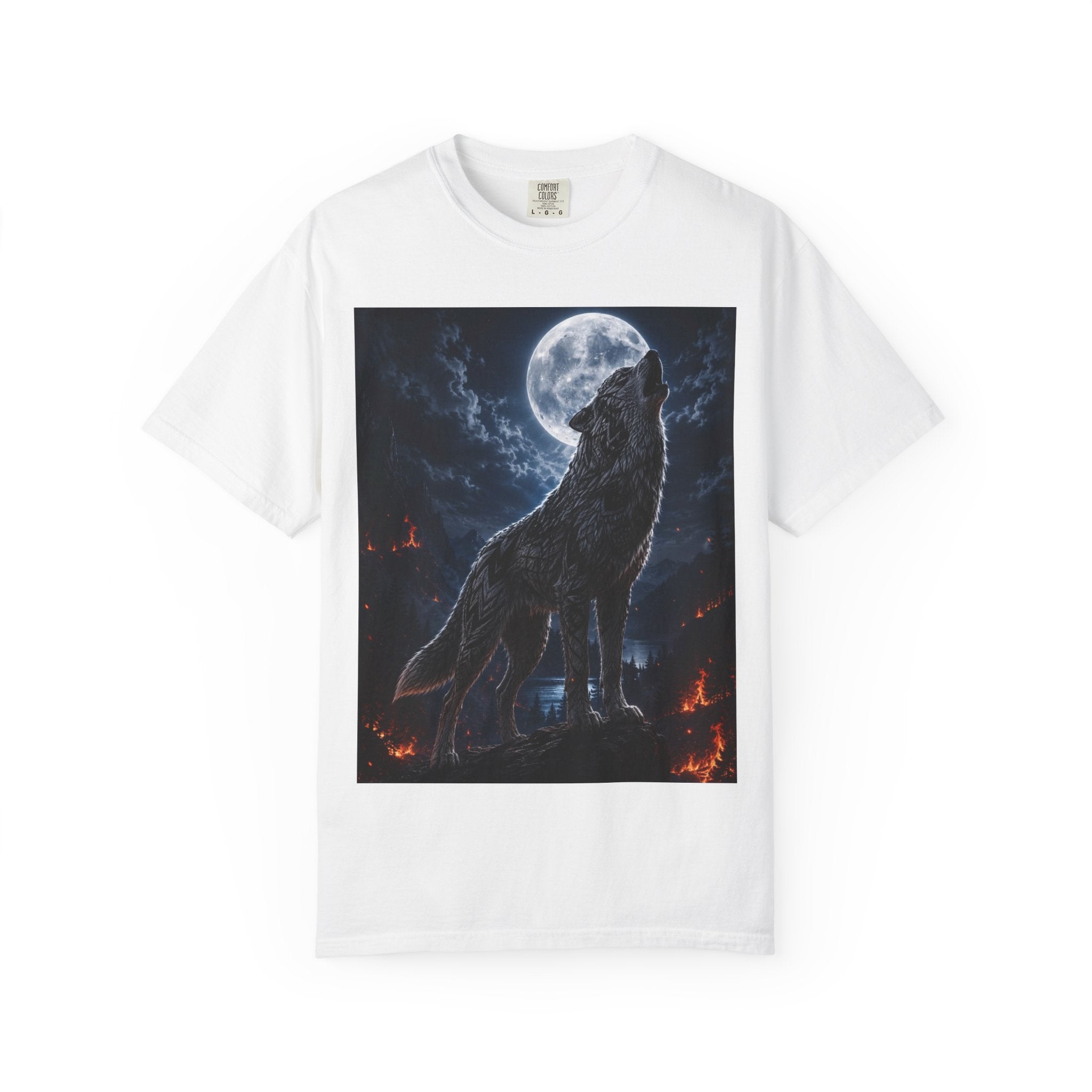 Wolf Howl T-Shirt — Moonlit Wolf Graphic Tee