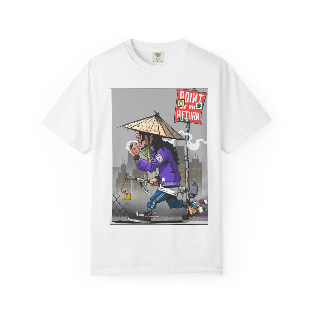 Wolf Moon Graphic T‑Shirt — Urban Samurai Streetwear with 'Point of No Return' Art