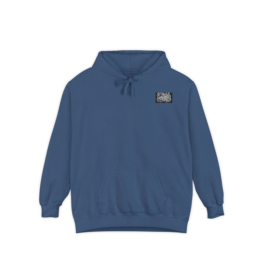 QR Code Hoodie — Minimal White Chest Patch Design