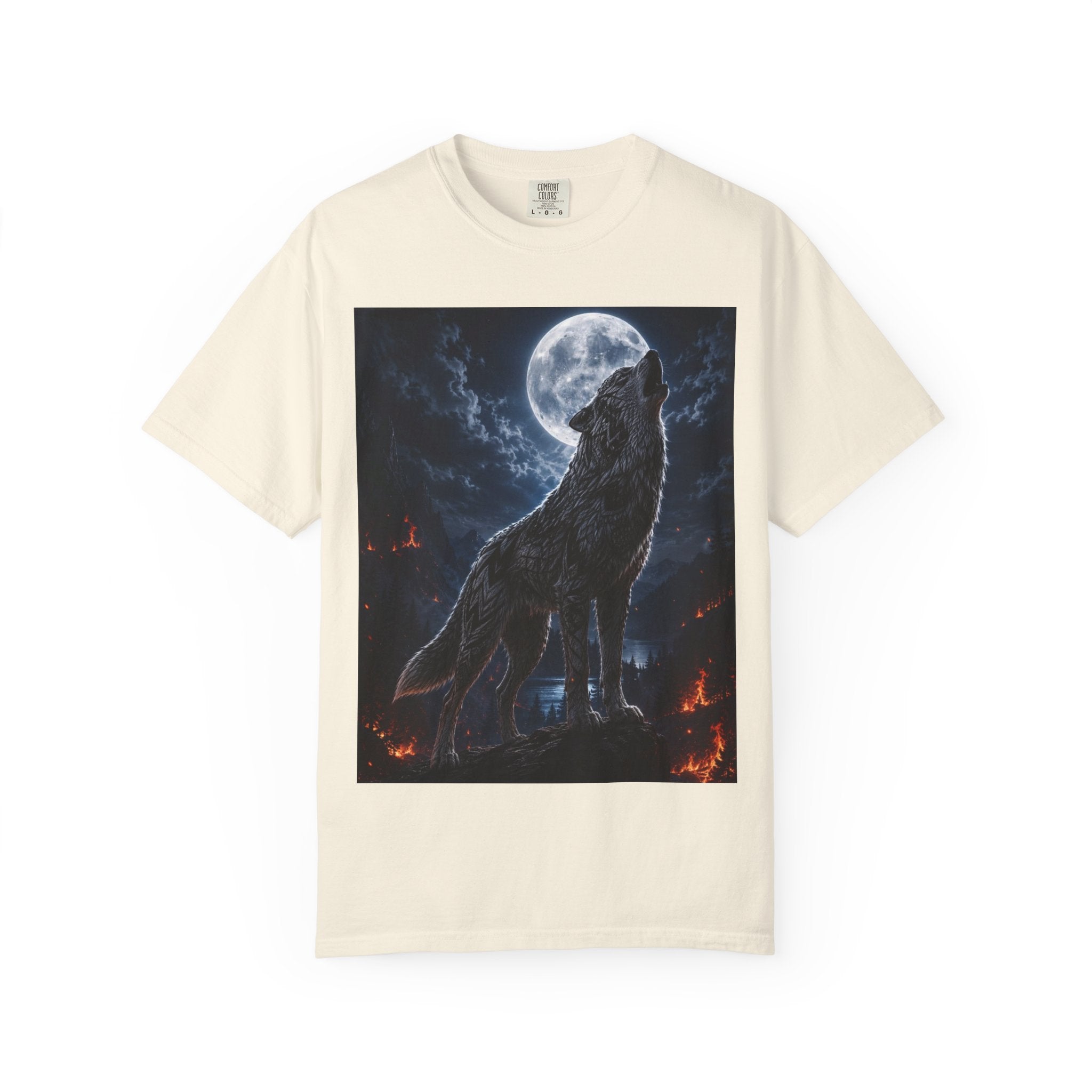 Wolf Howl T-Shirt — Moonlit Wolf Graphic Tee