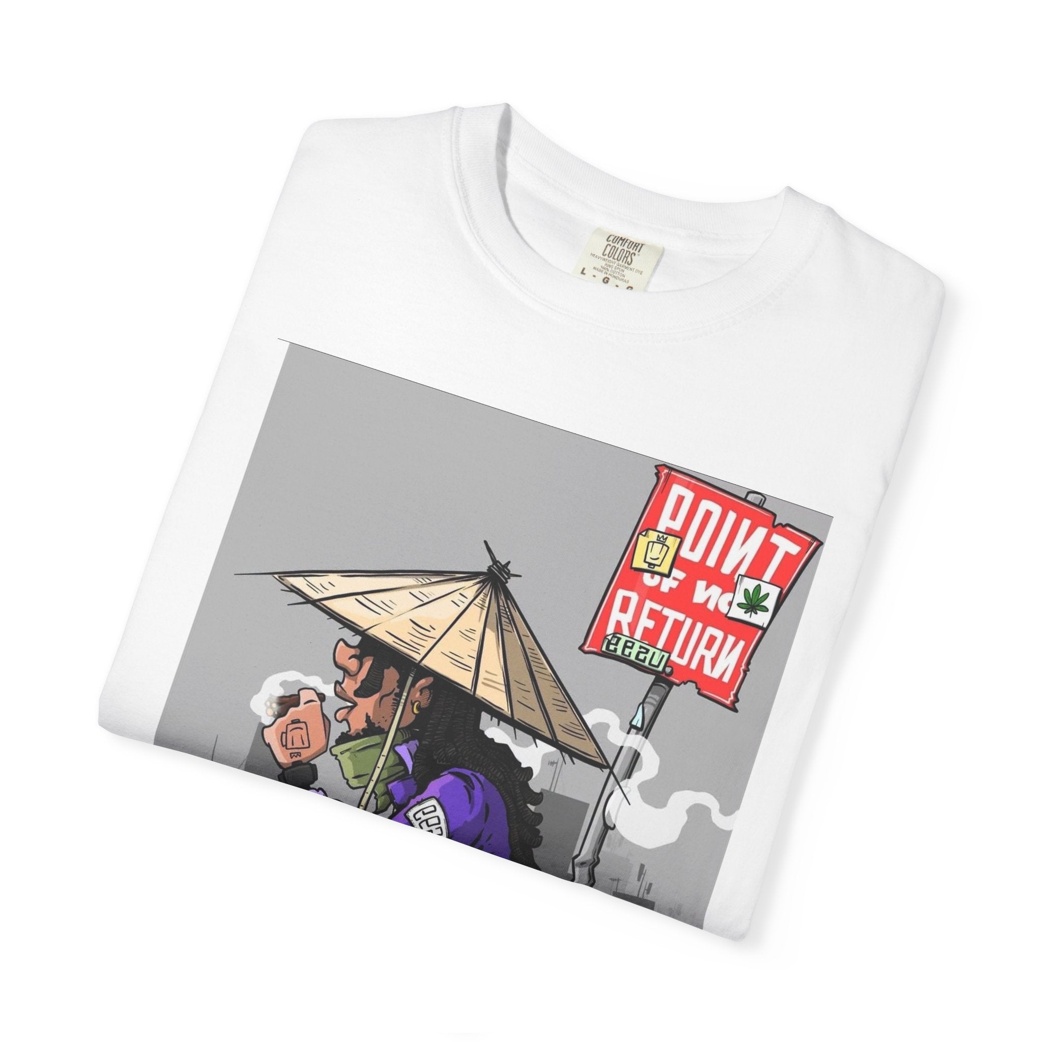Wolf Moon Graphic T‑Shirt — Urban Samurai Streetwear with 'Point of No Return' Art